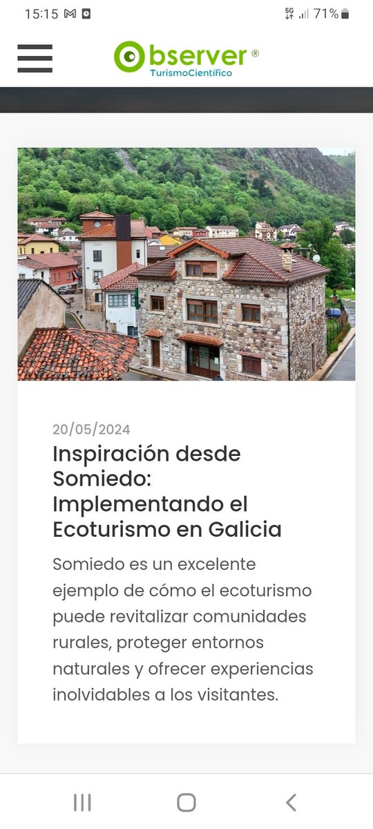 INSPIRACIÓN DESDE SOMIEDO. 
Nuevo artículo en nuestro blog 》》》
observersciencetourism.com/es/blog/articu…