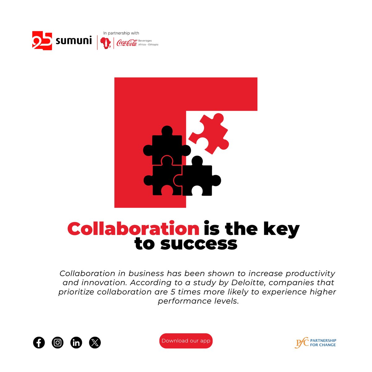 Collaboration: The fuel for innovation and productivity in business, multiplied fivefold.                         #sumunifinancesolution
Download the app on the link below for android 
tinyurl.com/sumuni
Website sumuni.net