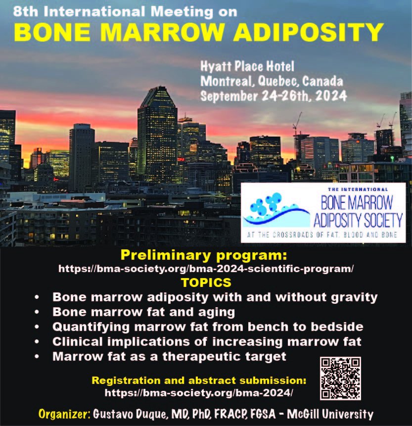 'Calling all #BMAd researchers! The deadline to submit an abstract for #BMA2024 has been extended! Contribute to the advancing field of #bonemarrowadiposity. New Deadline: Wed, May 29, 2024 @ 11:59 PM EDT. Submit an Abstract 📝 #ResearchOpportunity'