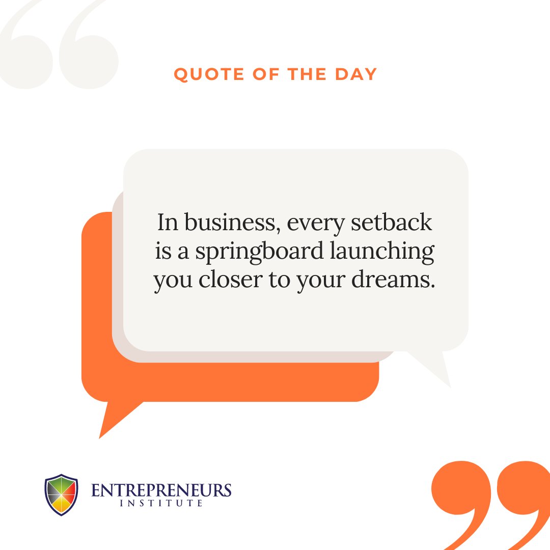Embrace every obstacle as an opportunity to grow, learn, and get one step closer to your ultimate success. Keep pushing forward!

#MondayMotivation #BusinessWisdom #EntrepreneurLife #GrowthMindset #SuccessJourney #DreamBig #Resilience #EntrepreneurMotivation #KeepGoing
