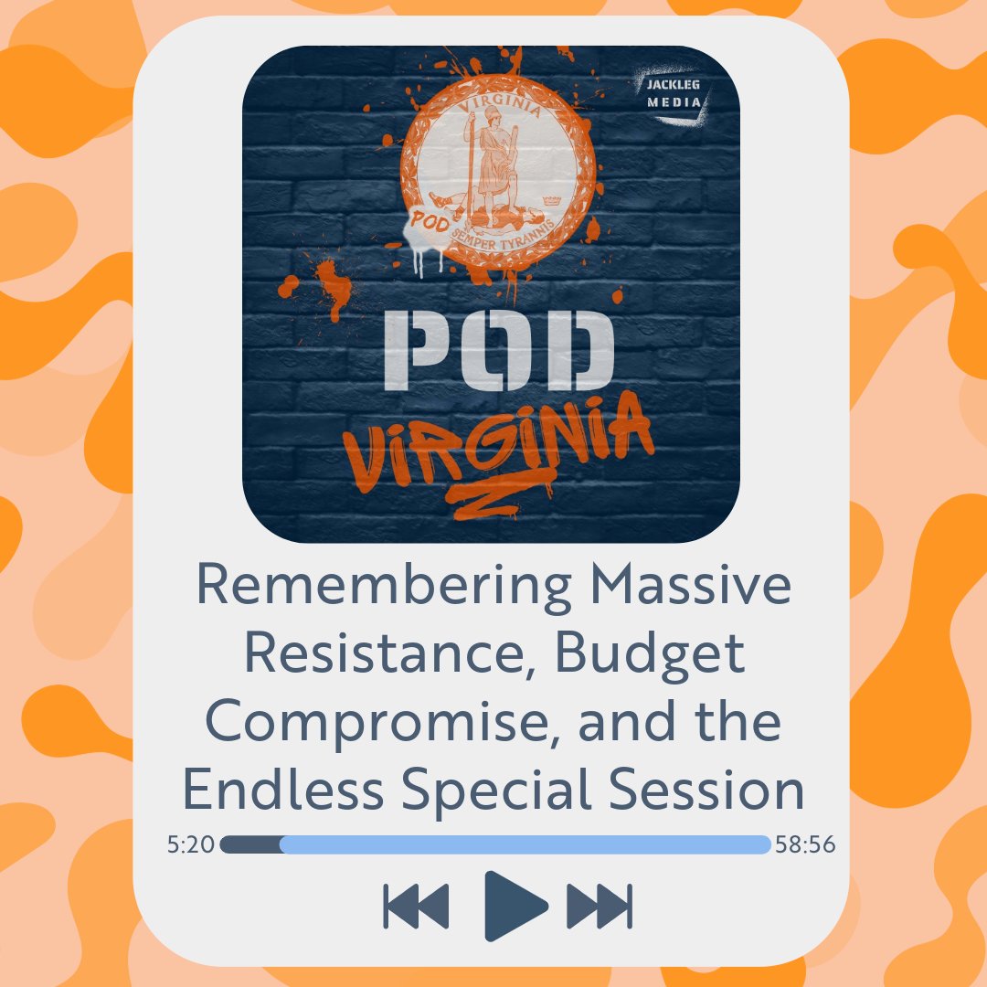 Last week's Special Session ended w/ key items unresolved -- both sides call it a win Senator Lucas calls out WaPo's endorsements in 7th & 10th 70th anniversary of Brown v Board -- remembering VA's response Justice Alito's upside-down flag controversy apple.co/3QWyLqn