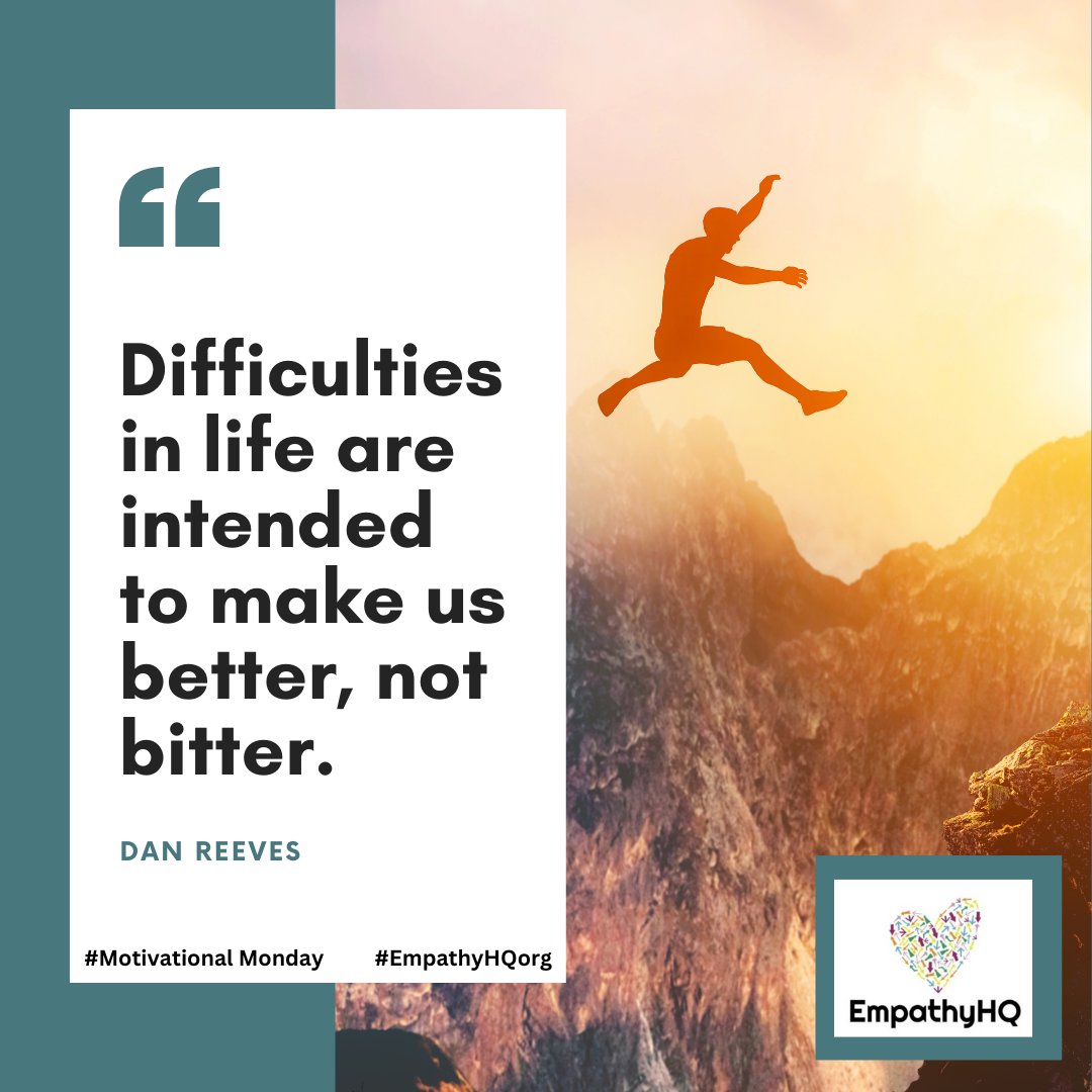 Your journey begins with a single step. 👣 Difficulties only propel you further! Let empathy guide your path this Monday. #EmpathyHQorg #MotivationalMonday #StrengthInAdversity #RiseStrong #AdversityCourage #UnyieldingSpirit #ResilienceUnleashed #OvercomeWithStrength