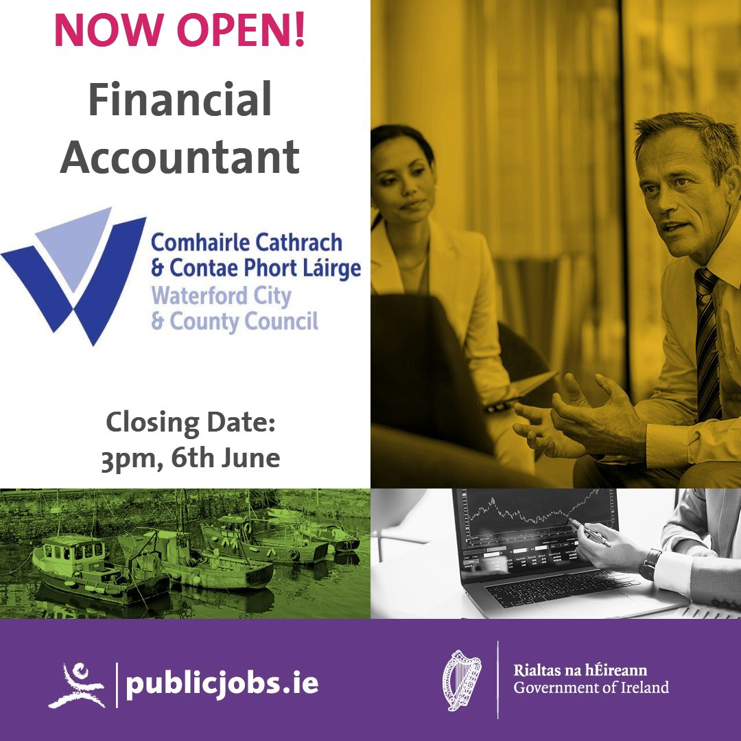 🌟 Exciting Career Opportunity 🌟 Waterford City & County Council is now hiring a Financial Accountant! Are you ready to take on a senior role within our dynamic Finance Department? Apply today! 👉 bit.ly/IG_Org_FAWCCC24 #CareersThatMatter