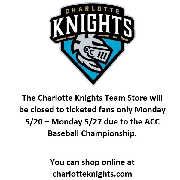 Charlotte Knights Team Store tweet media