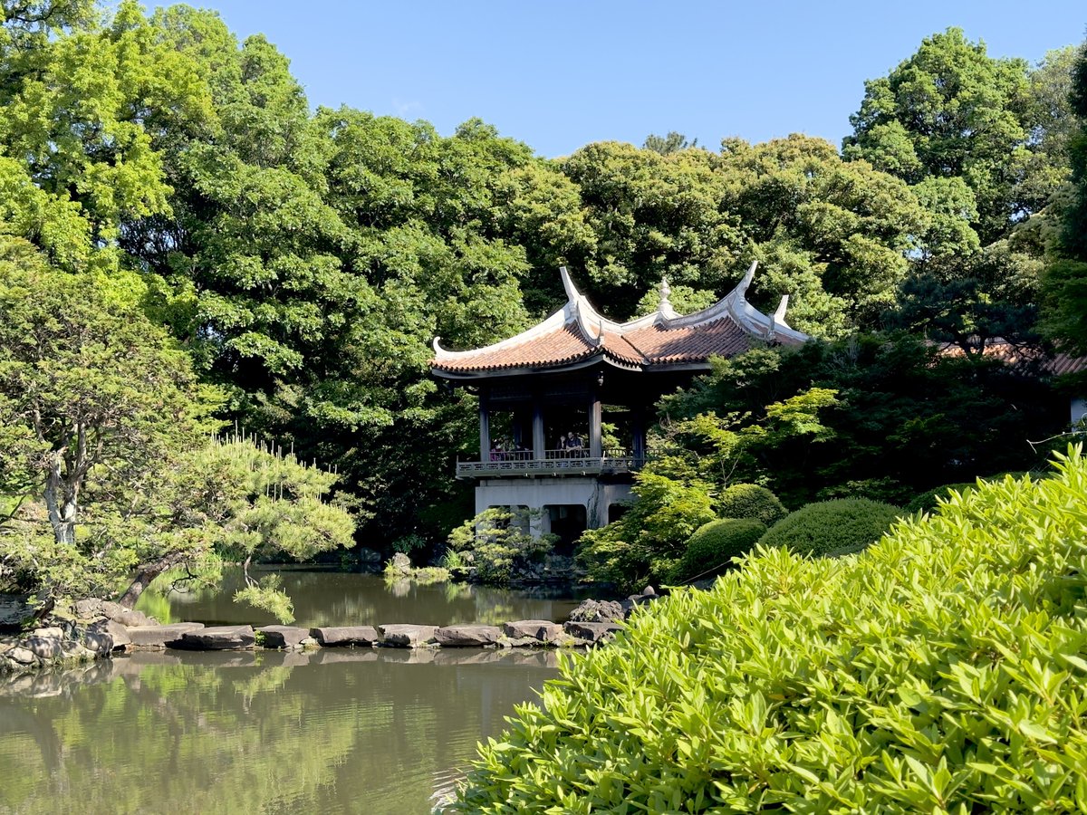 shoot_t_breeze's tweet photo. 大木戸門からバラ花壇、旧御凉亭(台湾閣)、日本庭園と時計回りし、 https://t.co/tekzTjd2f0