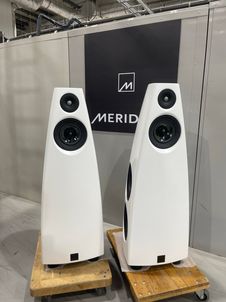 Last week marked one year since our multi-award winning DSP9 loudspeakers were unveiled for the first time at High End Show Munich. Here's a pair fresh out of our factory in Cambridgeshire.

#MeridianAudio #HiResAudio #MadeInBritain #Powerful #Innovation #DSP9 #Anniversary