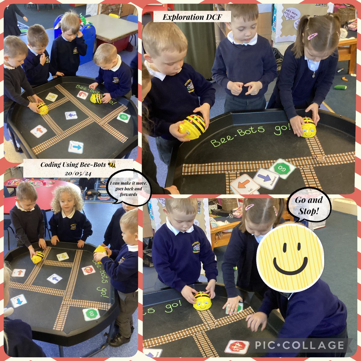 pentprimary's tweet photo. Dosbath Enfys have been using the BeeBot programmable robots to introduce creating simple programs. We are learning the importance of sequences and giving accurate instructions. Gwaith da pawb 😊 #ambitiousandcapablelearners #HEADMPS #digitalskills https://t.co/7y46Fb2NKC