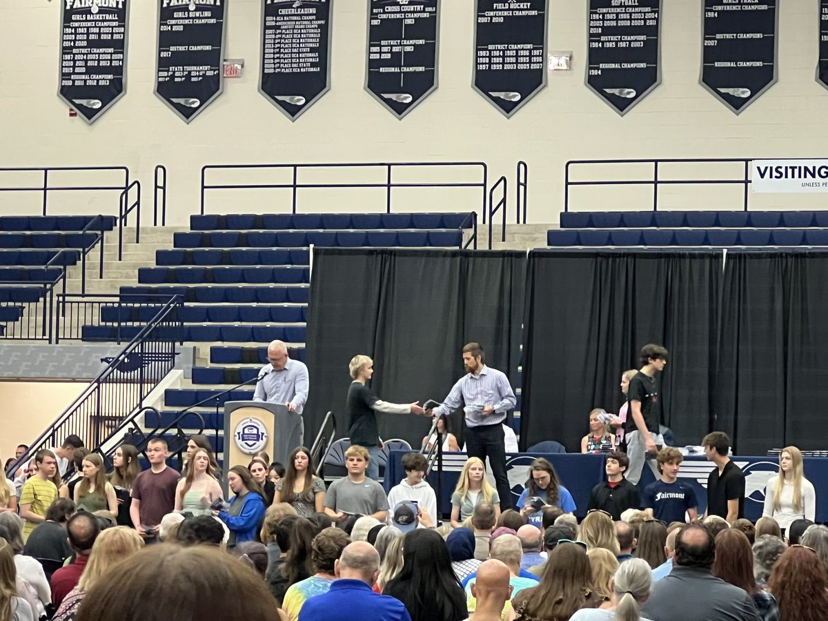 This morning we honored over 300 students in grades 9-11 who have a 3.8 or higher gpa! Congratulations! #WeAreFirebirds