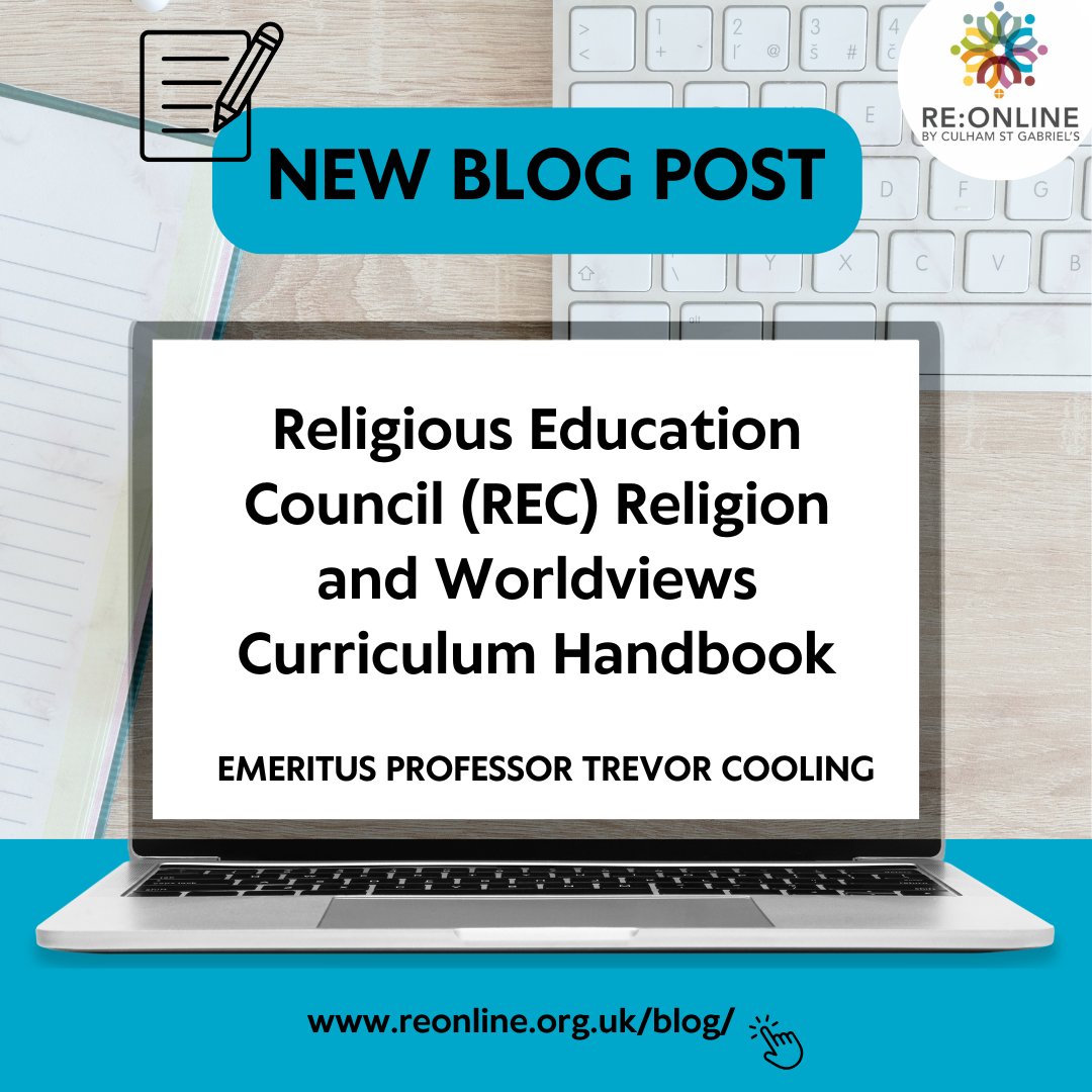 culhamstgabriel's tweet image. Read Professor Trevor Cooling’s blog reflecting on the creativity, innovation and sheer hard work lying behind the REC’s Curriculum Handbook for Religion and Worldviews.

ow.ly/UXjl50RMWup

#TeamRE #Curriculum