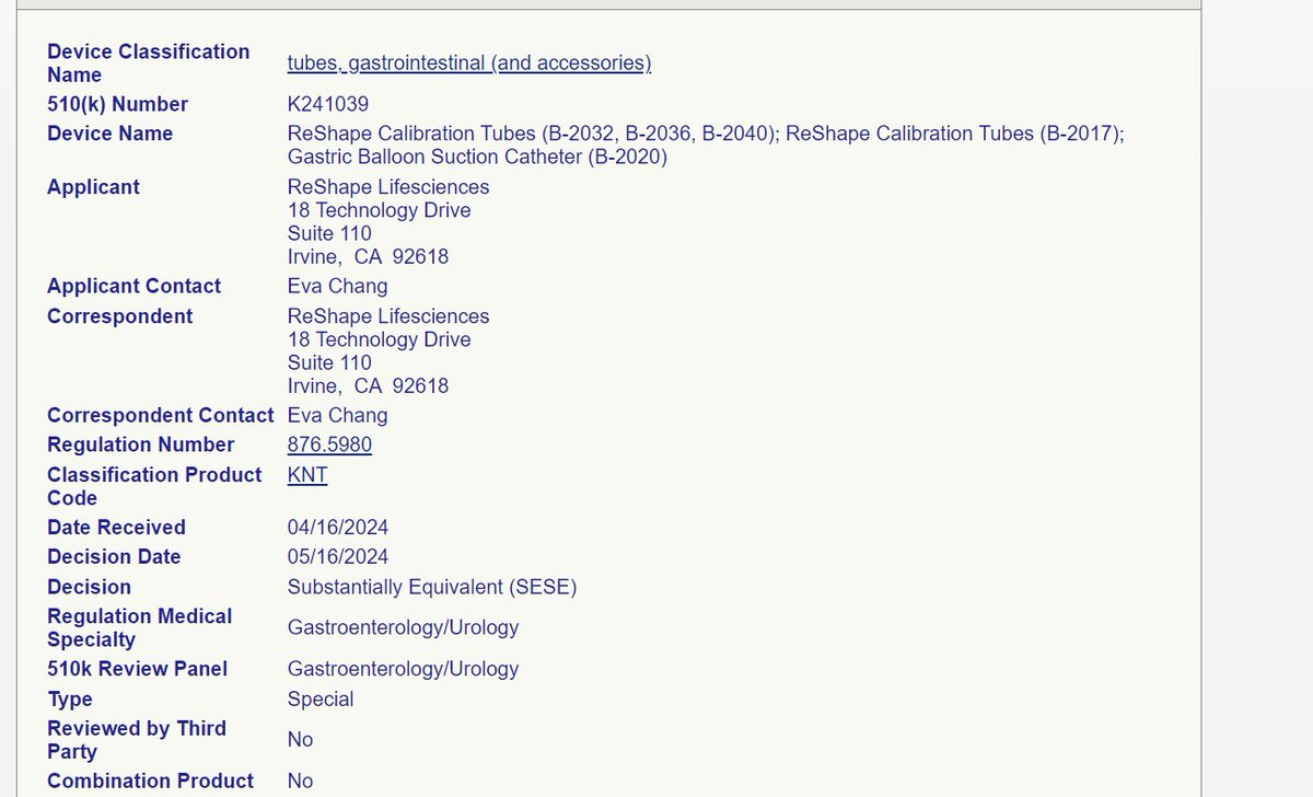 $RSLS  .18 510k fda this morning and no pr on the matter! Been waiting months for a similar setup. Watch for volume and or pr on the matter . Low risk. Every .1 has ran without a pr. This has real dd
