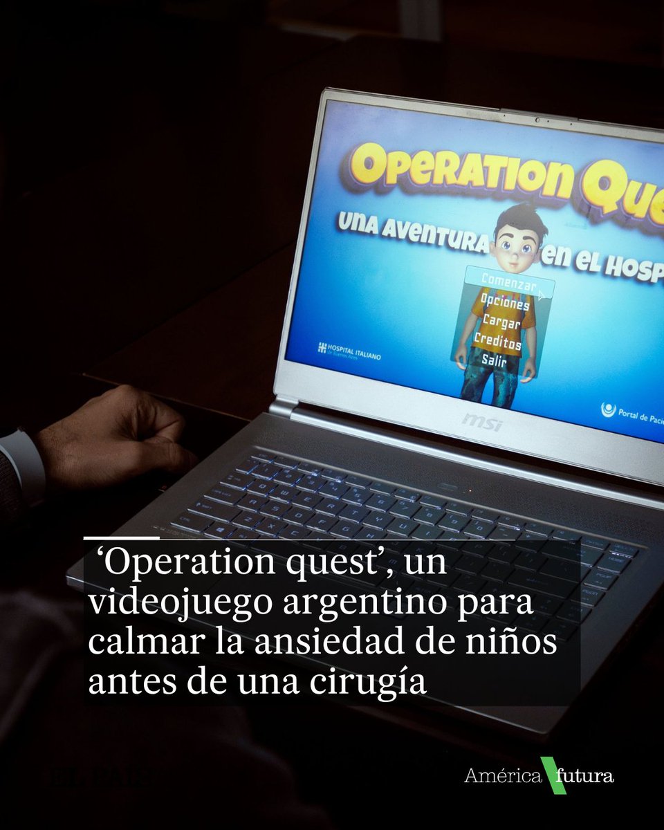 AmericaFutura's tweet photo. 🎮Operation quest navega en la historia de Andy, un niño que debe someterse a una cirugía. “No es sólo un juego de aventuras, es un compañero para los pacientes que se enfrentan a eso mismo”, resume el doctor que lo creó
✏️ @Agulman
🔗https://t.co/cFZ16SsSGw https://t.co/cmBl6vJQFA