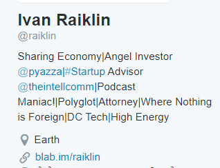 13thKai's tweet photo. #Raiklin

I find it interesting prior to 2017, Raiklin was not involved with politics on his @Raiklin acct after he went to Trump's Inaugural Ball. Then he changed his bio to be more political and was showing he was more involved in politics. Complete night and day. 🤔 https://t.co/VO9chJlzDC