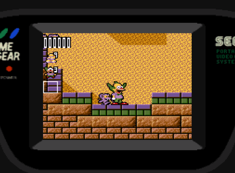 AllmightoFranky's tweet photo. 1 Jour 1 Jeu #GameGear!Aujourd'hui le sympathique #KrustysFunHouse,sorte de #Lemmings dans l'univers de #TheSimpsons avec le clown Krusty en héros!!Vous connaissez? #retro #retrogaming #oldschool #80s #90s https://t.co/CeMtfx5Ae0