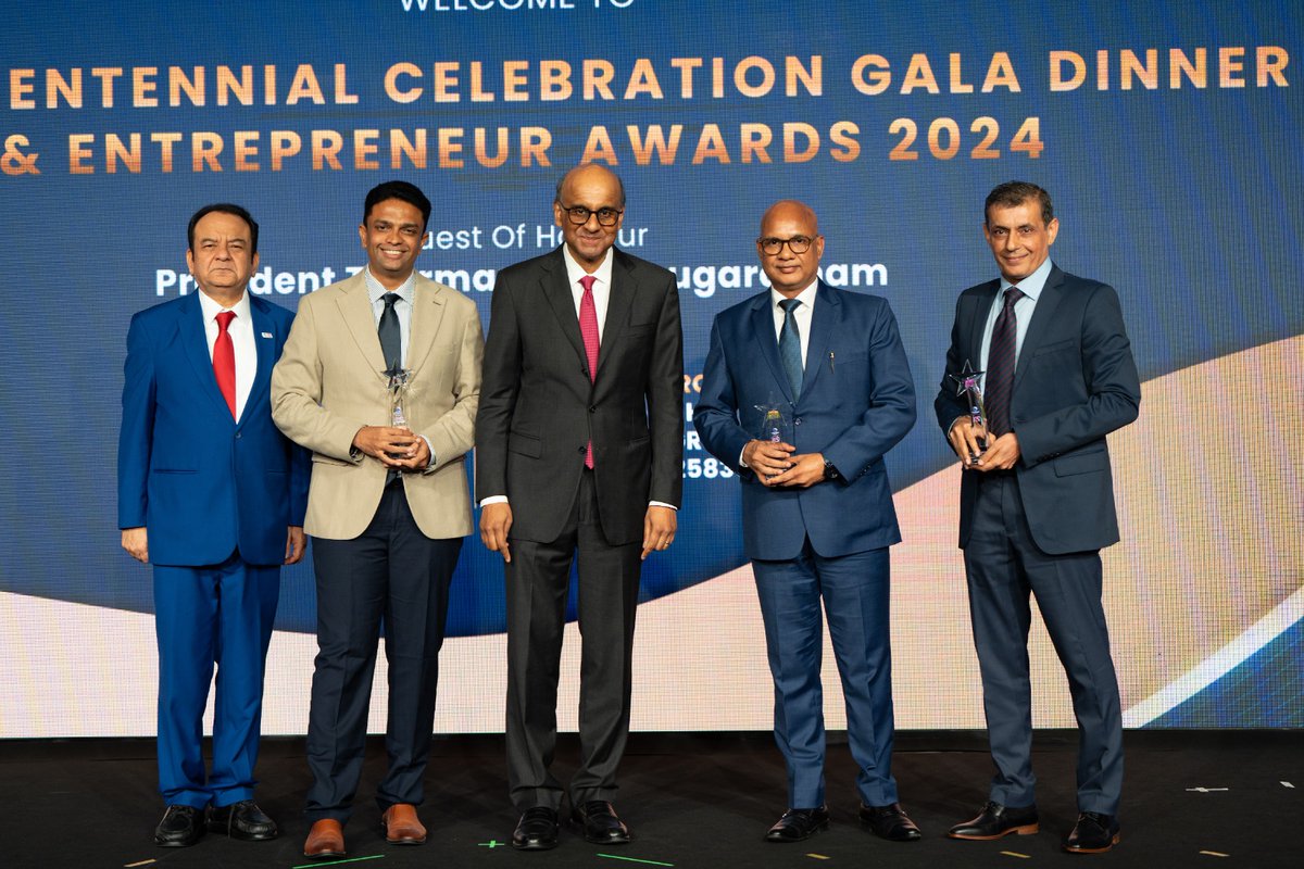 ApacTeamwork's tweet photo. 🌟 We are thrilled to announce that Mr. Gyanendra Kumar, CEO of the #Infotrust Group, has been honored with the Entrepreneur Award 2024 by the Honourable President of Singapore, Tharman Shanmugaratnam, at the SICCI Centennial Celebration and Entrepreneur Award 2024 🎉 https://t.co/jc81P12z8j