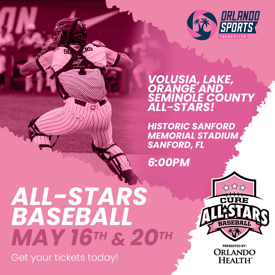 Orlando Health Cure All Stars (@cure_all_stars) on Twitter photo It's Game Day!!! ⚾ Come out tonight to our
<a href="/orlandohealth/">Orlando Health</a>
Cure All Stars Lake vs Volusia game! First pitch is at 6PM from Historic Sanford Memorial Stadium.
Tickets are still available at the link below:
fevo-enterprise.com/event/CASBLake…
#CureAllStarsBaseball #OrlandovsCancer It's Game Day!!! ⚾ Come out tonight to our
<a href="/orlandohealth/">Orlando Health</a>
Cure All Stars Lake vs Volusia game! First pitch is at 6PM from Historic Sanford Memorial Stadium.
Tickets are still available at the link below:
fevo-enterprise.com/event/CASBLake…
#CureAllStarsBaseball #OrlandovsCancer