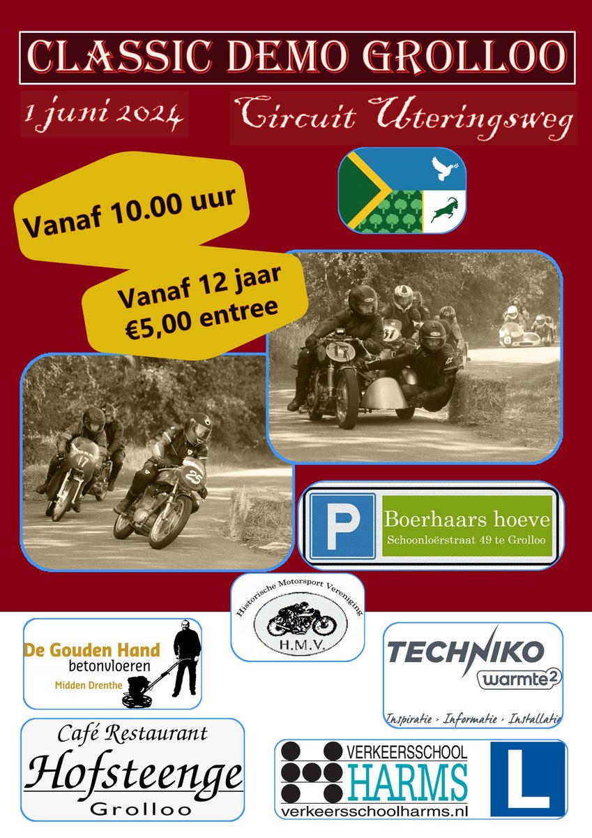 arjanvdijk71's tweet photo. De Gouden Hand Betonvloeren &amp; Betonpompen sponsort dit jaar de Classic Demo Grolloo. Zaterdag 1 juni vanaf 10.00 uur in Grolloo. https://t.co/302aeO5uVS