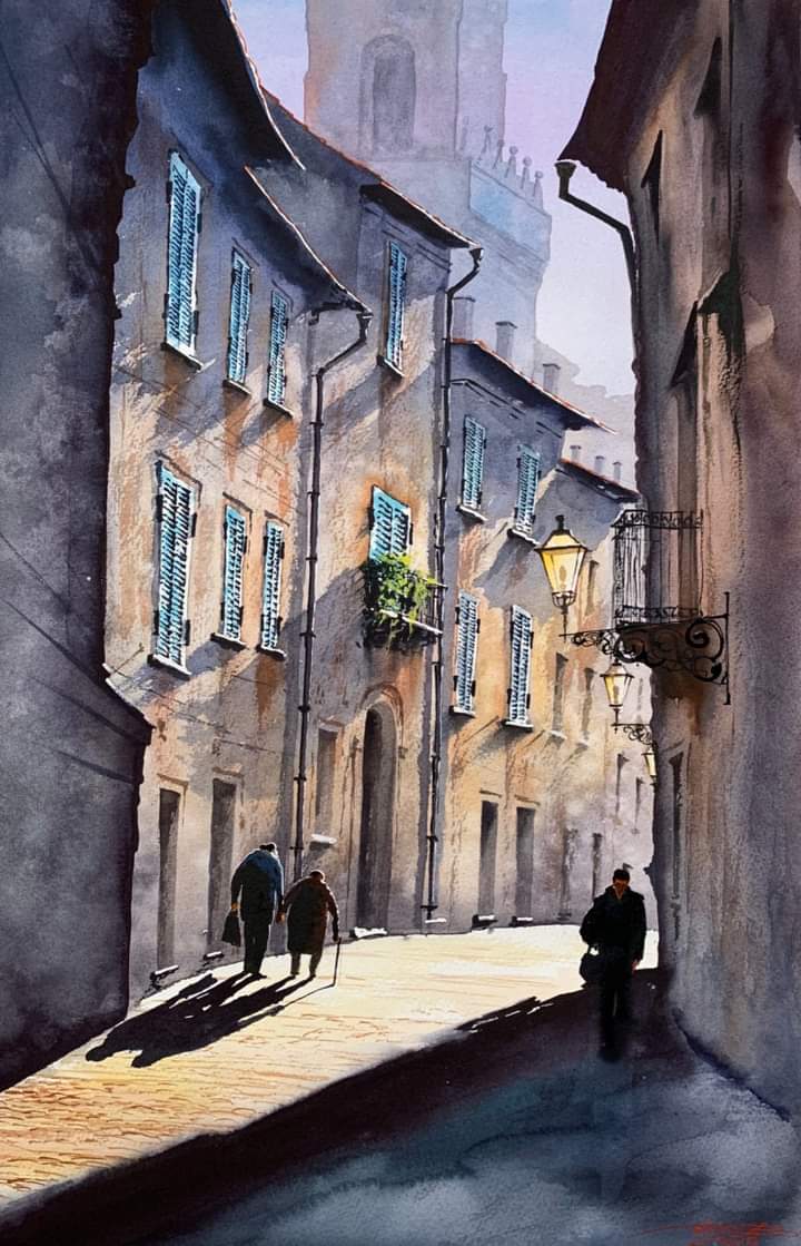 Afternoon Walk
Author unknown
Watercolor