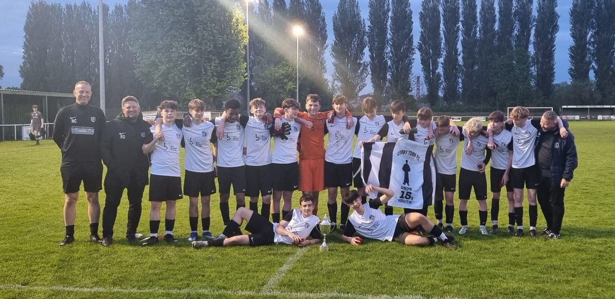 Congratulations to Corby Town FC U15s for their amazing win at the NTFA County Cup Final played at Whitworths FC! 🌟  We're incredibly proud to support such a talented group of young athletes. 

#BennieGroup #CorbyTownFC  #YouthFootball #TeamSpirit #ProudSponsor