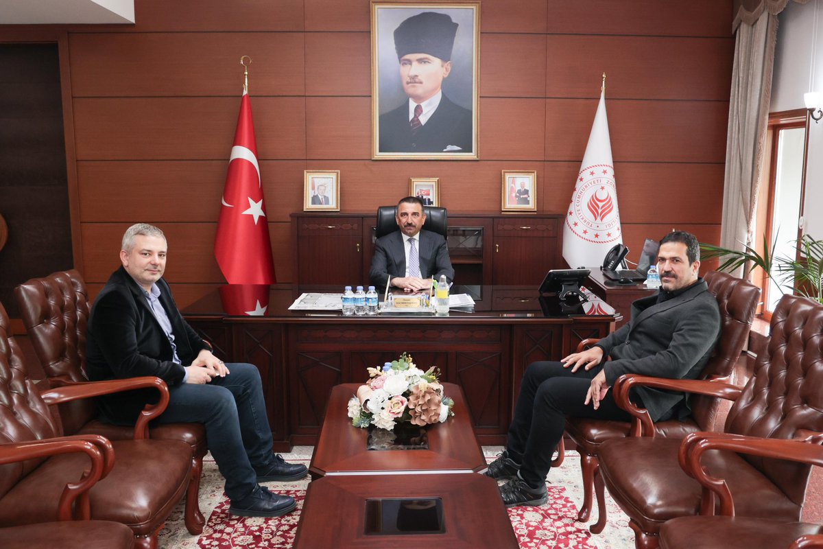 Valimiz Osman Hacıbektaşoğlu, iş insanları Murat Uzun ile Fatih Furtun’u kabul etti.