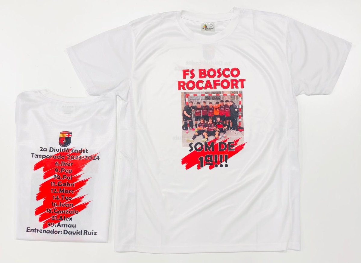 SOM DE 1A! 🔴⚫

<a href="/FSBoscoRocafort/">Bosco Rocafort</a>

#play #play2015 
#samarreta #samarretapersonalitzada 
#futsal #futbolsala #Bosco #BoscoRocafort #ascens #primera