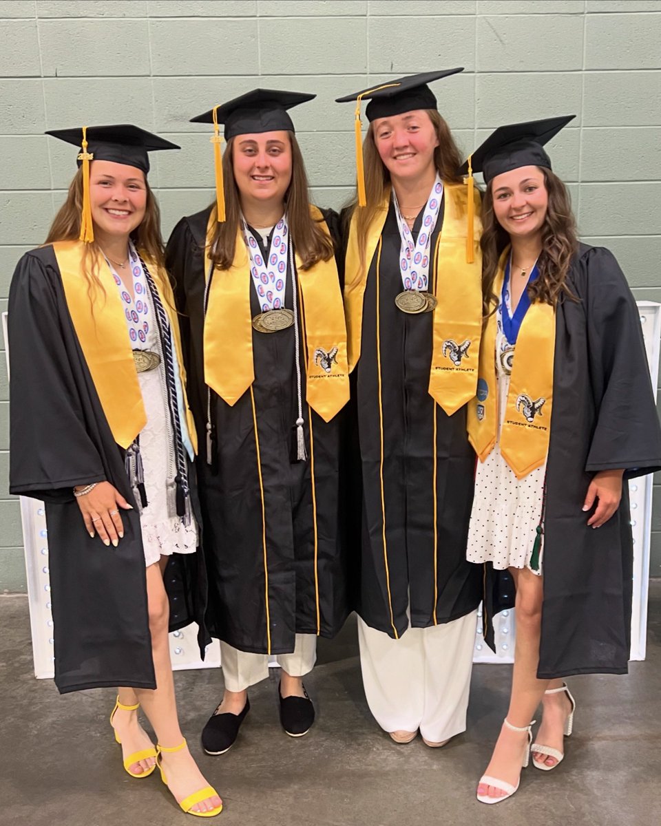 FramStSB's tweet photo. Ally, Kelsey, Caroline and Gwen wore a different kind of cap yesterday. Congratulations on a great career at Framingham State University! Your Ram family will always rooting for you! #makeyourmark #classof2024 #alumnistatus🎓 #ramsforlife https://t.co/iZoMqsC4Iu