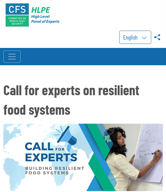 Docip_en's tweet image. The High Level Panel of Experts on #FoodSecurity and Nutrition (HLPE-FSN) is looking for ad hoc experts to draft the report on “Building resilient food systems”
✅ Deadline for applications: June 12, 2024
bit.ly/3UPAUW1
#indigenousfoodsystems