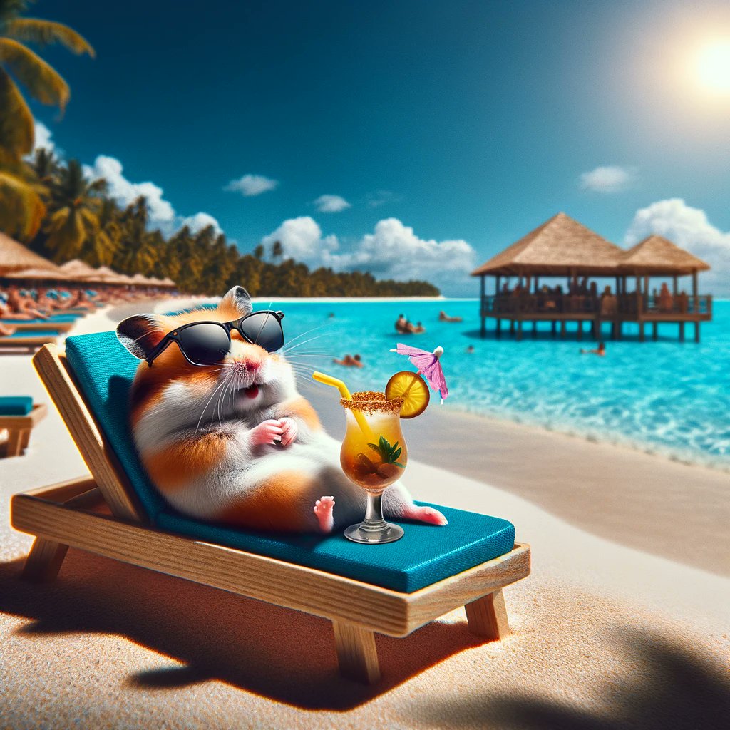 QT your Ready for Summer 🎨🖼️ 🐹 #AIart #AIcommunity #DigitalArtist #NFTs #NFTcollections #NFTHamsters