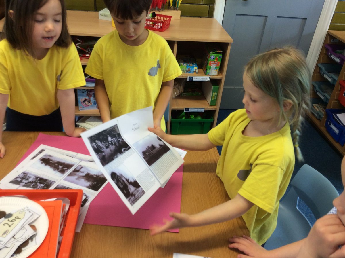 HambrookSchool's tweet photo. Last week #Hambrook1 were exploring photos of places around Hambrook including our very own primary school from 100 years ago. They were discussing what has changed and what has stayed the same. https://t.co/pYxblloDnA