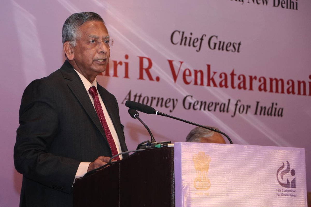 Sh. R. Venkataramani, Attorney General for India, Chief Guest at CCI's 15th Annual Day, delivered the special address on history of competition regulations, global competition policies, competition law in light of digitalisation, sustainability & privacy challenges.