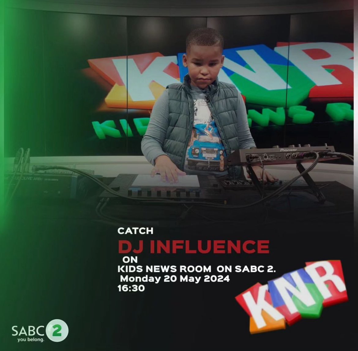 Thank you for having us @Kidsnewsro ! Please catch Influence on @SABC2 this afternoon at 16h30😊