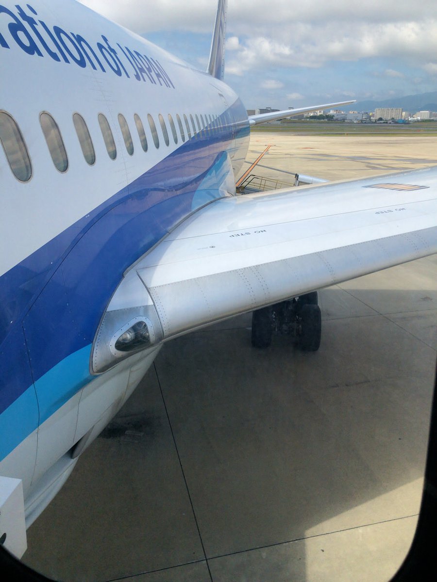Chonn_Fu's tweet photo. 今朝の伊丹空港は明け方までの雨が上がって青空が広がりました☀️
4/30、5/7、5/13のいずれも雨の出発だったので久しぶりの陽射しが気持ち良かったです✈️
#伊丹空港　#ANA20便　#78M　#B787 https://t.co/RztPfU6wii