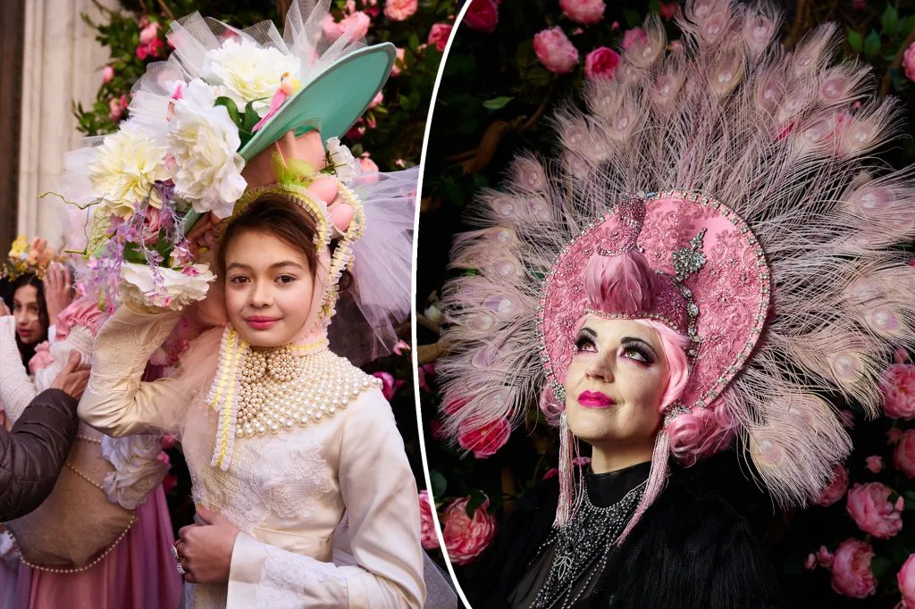 Experience the vibrancy of NYC's Easter Parade! Marchers dazzled 5th Avenue with creative bonnets in a beloved annual tradition.  #EasterParadeNYC #SpringInNYC nypost.com/2023/04/09/nyc…