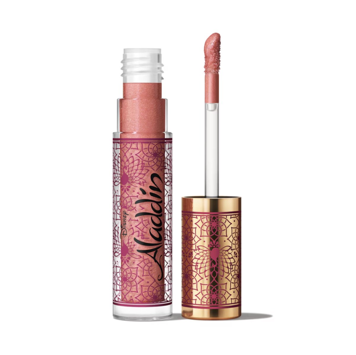 My next TwitterX beauty giveaway is this gorgeous MAC 40 x Disney Favourites Aladdin Lip Glass in shade 'jewels on jewels'. To enter, follow @davelackie & RT #win (ends 06/06) It's a shimmery warm pink lip gloss with gold sparkle.