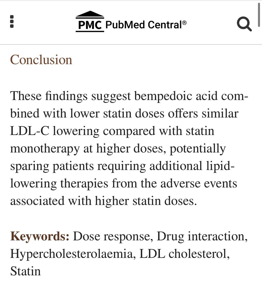 Bempedoic acid may decrease and, in some cases, eliminate the use of statin drugs.   

Unfortunately, it's very expensive and statins are usually covered.