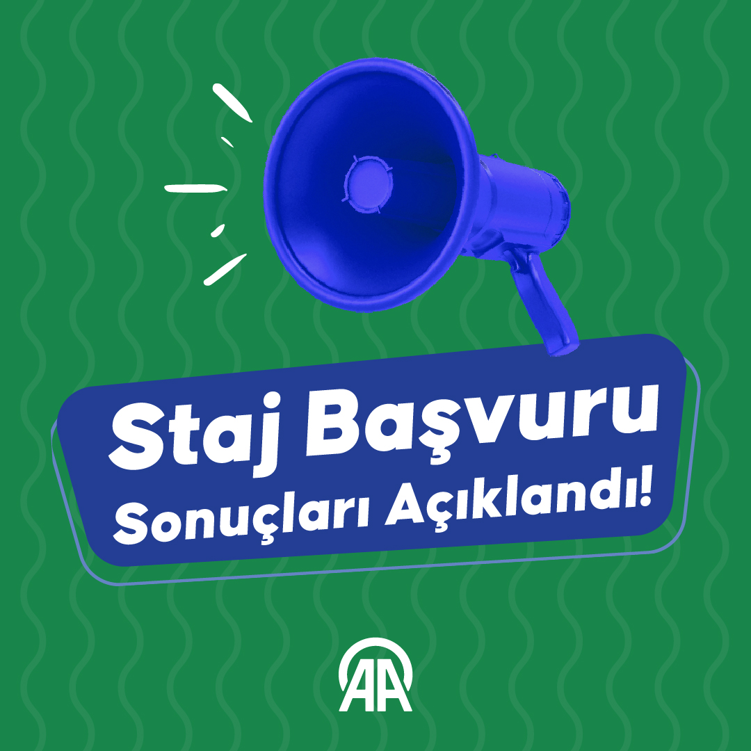 #AA Staj Programları yaz dönemi başvuruları için büyük gün geldi! 📩 Sonuçlar e-postalarınızda! #AnadoluAjansı #AjansStajProgramı #YurtStajProgramı