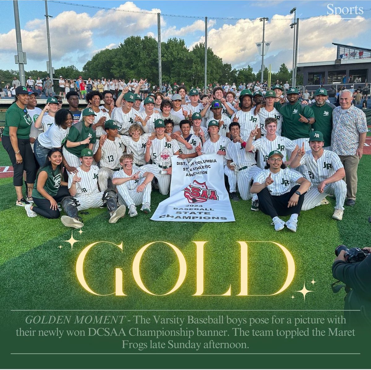 Good morning Tigers! Please let out a huge #TigerRoar and Congratulations for your 2024 DCSAA Baseball State Champions! #TigerBaseball we are #SuperProud of you! This is definitely #TigerPride💚