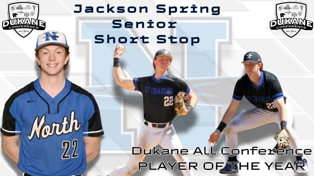 Coach TG (@coachtg2) on Twitter photo Congrats to senior Jackson Spring on being named ALL DUKANE CONFERENCE in 2024. Jackson was also awarded the prestigious Player of the Year Award in the Dukane. Congrats & well deserved.
HD_ <a href="/SCNAthletics/">St. Charles North Athletics</a> Congrats to senior Jackson Spring on being named ALL DUKANE CONFERENCE in 2024. Jackson was also awarded the prestigious Player of the Year Award in the Dukane. Congrats & well deserved.
HD_ <a href="/SCNAthletics/">St. Charles North Athletics</a>