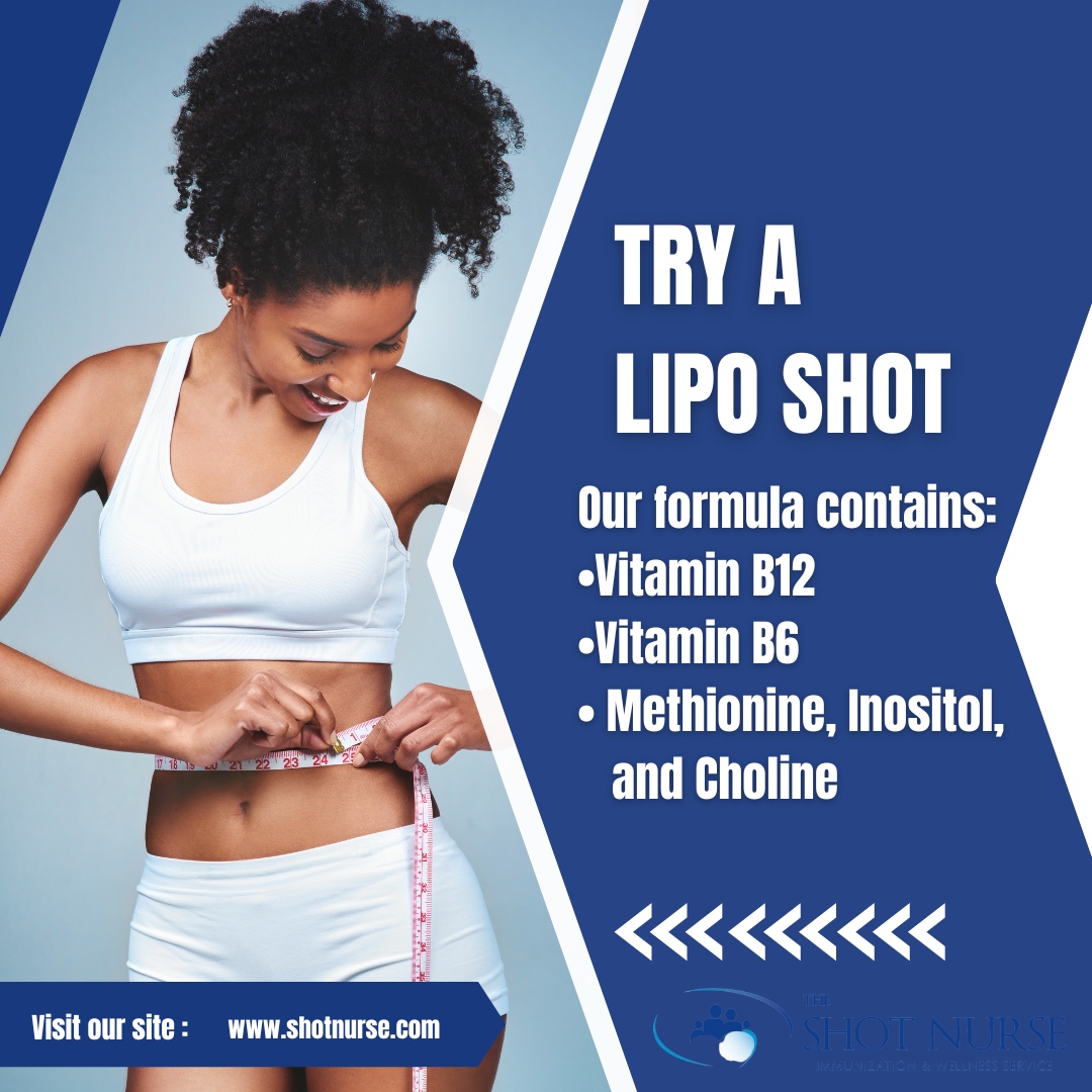 Want a combination of energy + fat burning, try a Lipo Shot from #TheShotNurse today. #Energize #BurnFat #LipoShots