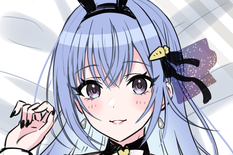 【R18】バニー羽那 抱き枕カバーwip🐰💞✨
※.夏コミ配布予定です  
※.AI含む盗用対策のためテクスチャ修正を入れています 