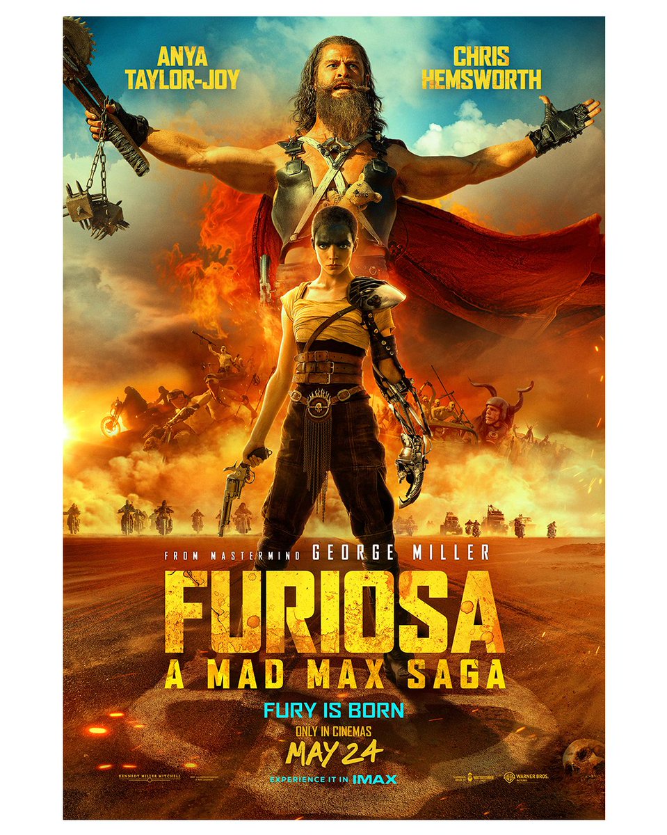 Looking forward to seeing Academy Members at tomorrow's #Furiosa Premiere with thanks to Warner Bros Ireland. Furiosa: A Mad Max Saga is in Irish cinemas from May 24. #IFTA