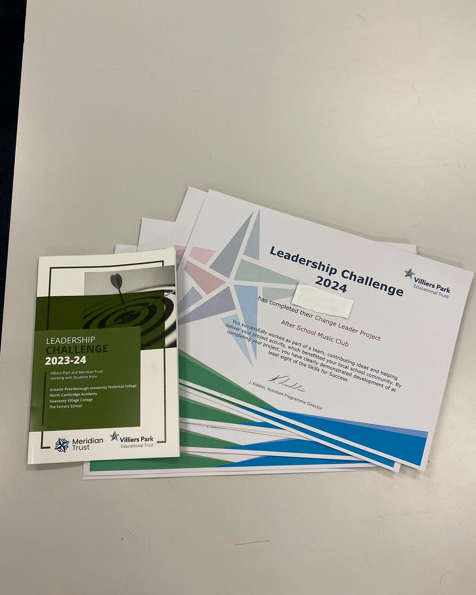 Huge congratulations to 11 of our Year 10 students who have successfully completed their Villiers Park Leadership award. We hosted the celebration event today at GPUTC where other schools within the trust were also in attendance.