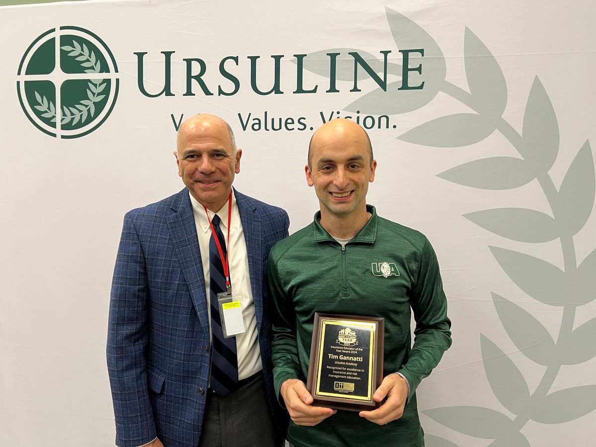 In an event on Friday, OII honored Mr. Tim Gannatti of <a href="/UrsulineLions/">Ursuline Academy</a> with the 2024 Insurance Educator of the Year award for his dynamic and engaging delivery of #insurance concepts.

Read more: members.ohioinsurance.org/news/Details/t…