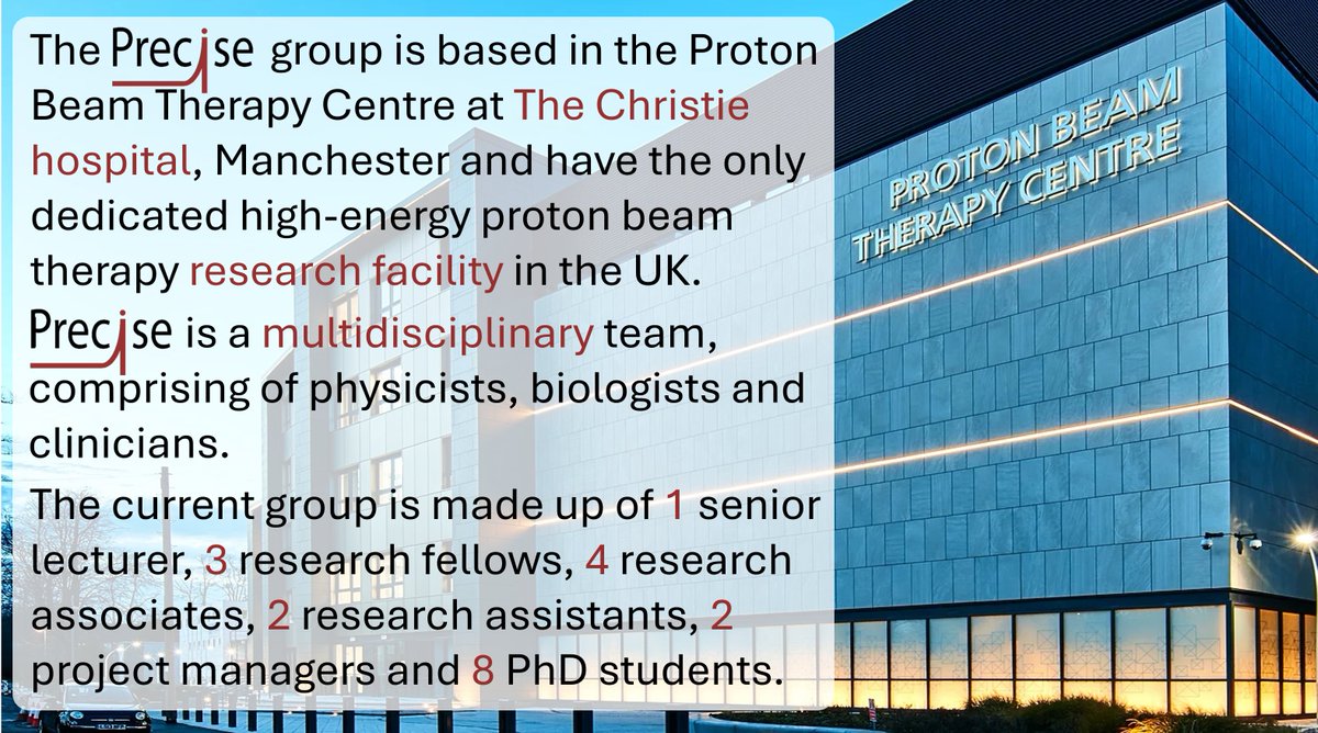 PRECISEProtons's tweet photo. Welcome to our new PRECISE group feed. We'll share info about our group, Proton Beam Therapy and research updates. Follow us to see what PRECISE get up to.
#protonresearch
#cancerresearch
#research https://t.co/NvmfIGQXhl