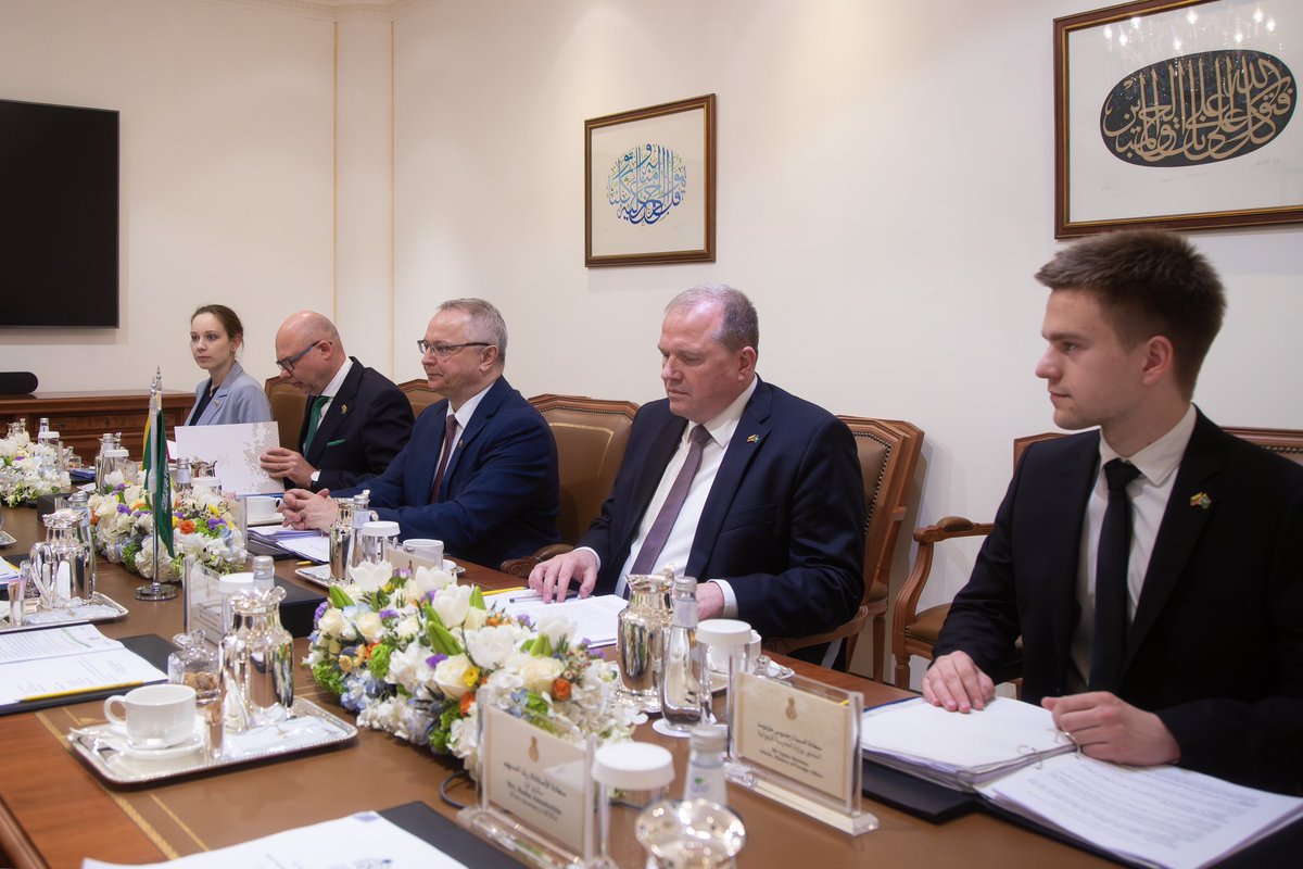The 3rd round of political consultations was held today between the Foreign Ministries of Saudi Arabia and Lithuania in Riyadh, co-chaired by the Deputy Minister for Political Affairs, Amb. Dr. Saud Al-Sati and Vice Minister of Foreign Affairs of Lithuania, H.E Egidijus Meilūnas.