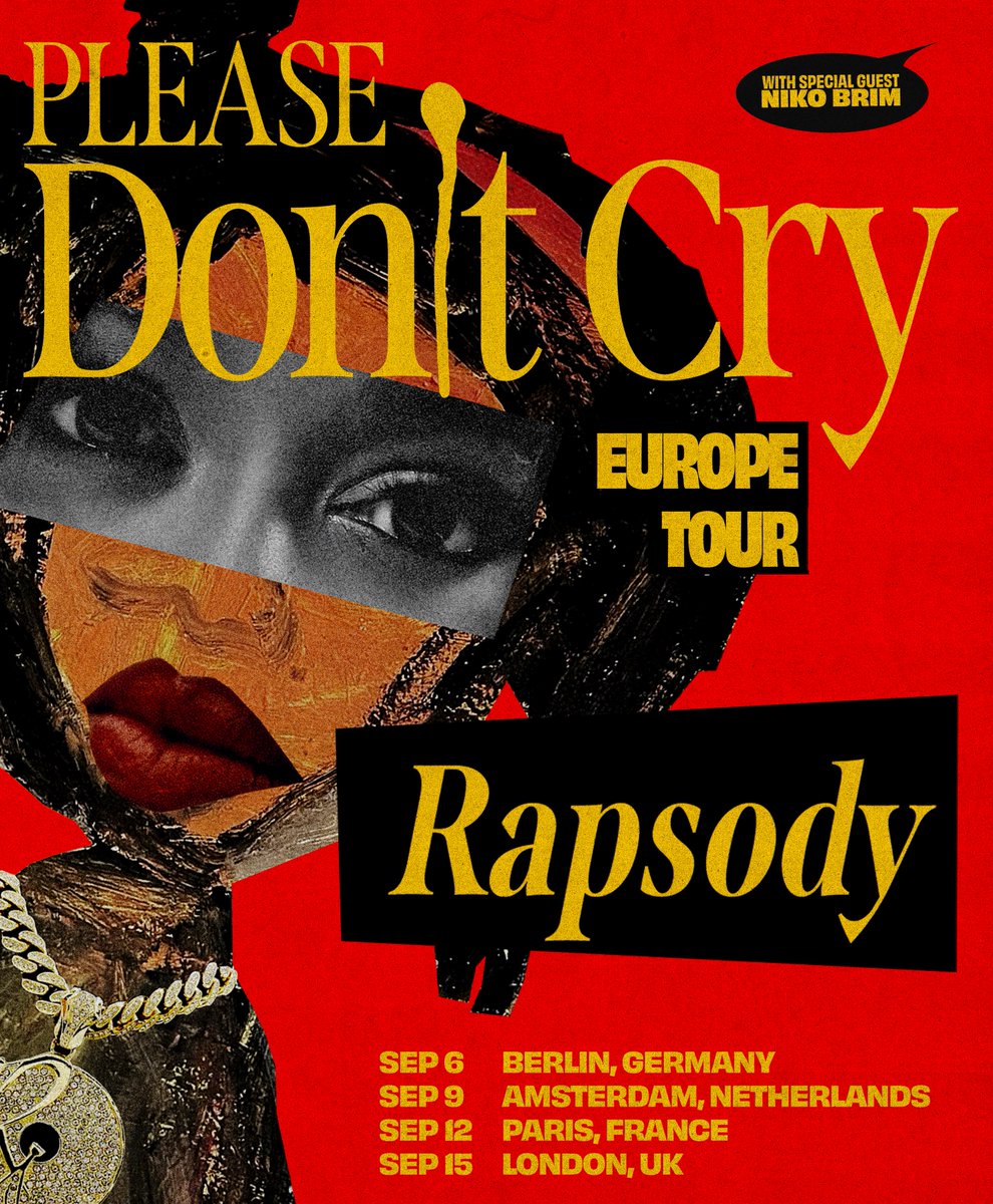A trail of happy tears. Worldwide. I’m so excited to bring this album to you live in North America &amp; Europe, (South Africa we’re working on dates so stay tuned). <a href="/NikoBrim/">Neek</a> will also be joining us!

For tickets, VIP packages, and more: Rapsody.lnk.to/PDCTour

Love, The Homegirl💛