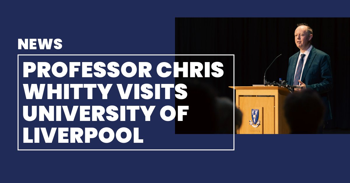 Last week we welcomed Chief Medical Officer, Prof Chris Whitty. 🗣️He delivered a talk at the @TungAuditorium as part of our Science & Society Lecture Series. 🌐And visited @LivUniCHIL to hear more about the work taking place to tackle both local and global health issues.