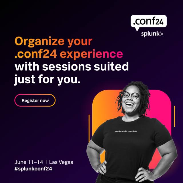 🗓️ The Session Scheduler is now live! Register today to create your own personalized agenda with engaging, relevant sessions suited just for you at #splunkconf24. bit.ly/44Nu2x4