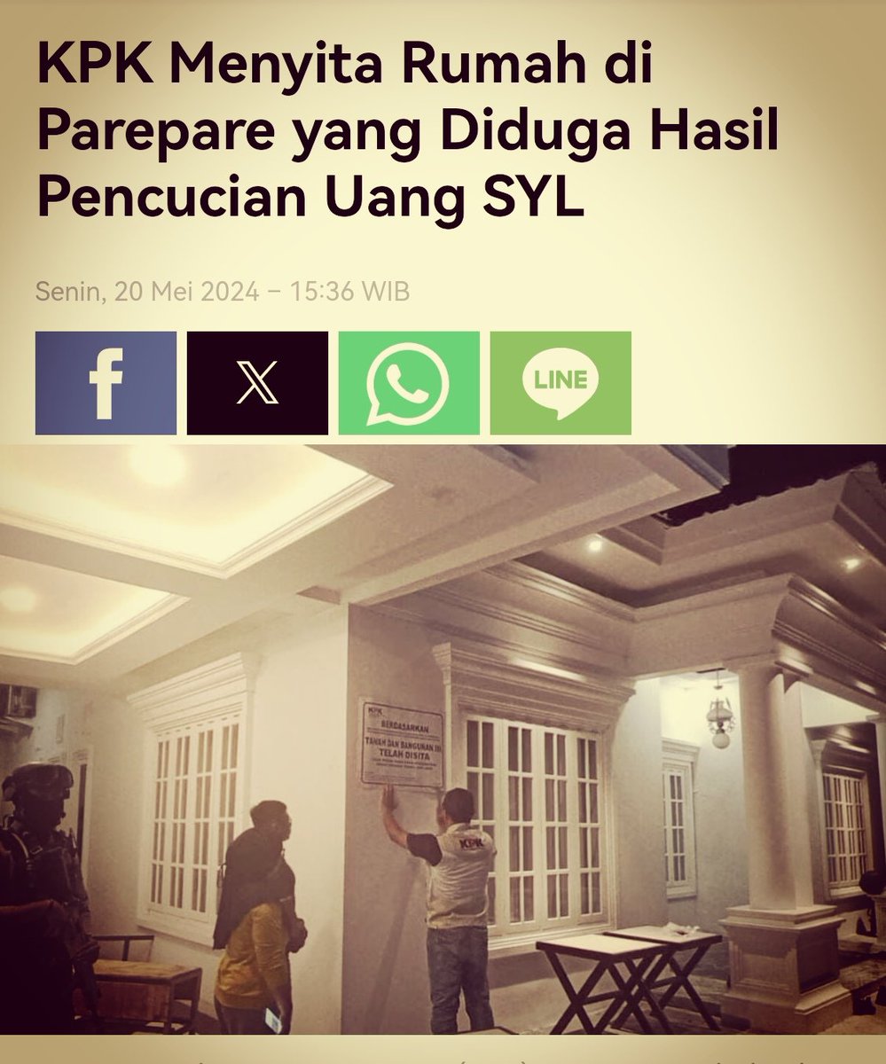 Haqul yaqueen masih banyak yang disamarkan atas nama orang lain termasuk anak dan orang-orang terdekat nya... Sita semua termasuk anu cucunya yang disunatin kmaren Muehehehe (ketawa jahad) jpnn.com/news/kpk-menyi…