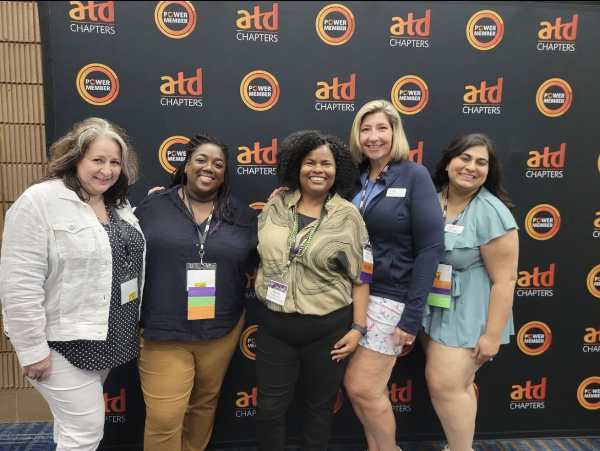 Last weekend our leaders were at #ATDALC and learning best practices from leaders around the nation to bring back to our chapter. PS Look! We ran into ATD Dallas 🧡♥️ #ATD24