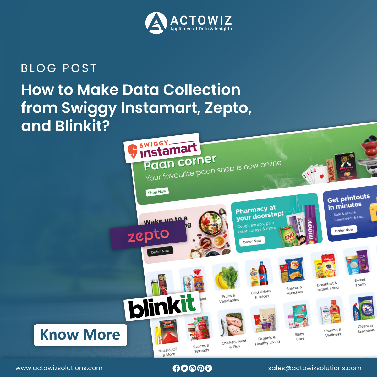 Learn how to collect data from Swiggy Instamart, Zepto, and Blinkit using web scraping techniques for market analysis and optimization. actowizsolutions.com/data-collectio… #SwiggyInstamartDataCollection #ScrapeSwiggyInstamartData #SwiggyInstamartDataScraping #ACTOWIZSOLUTIONS #USA #UK #UAE